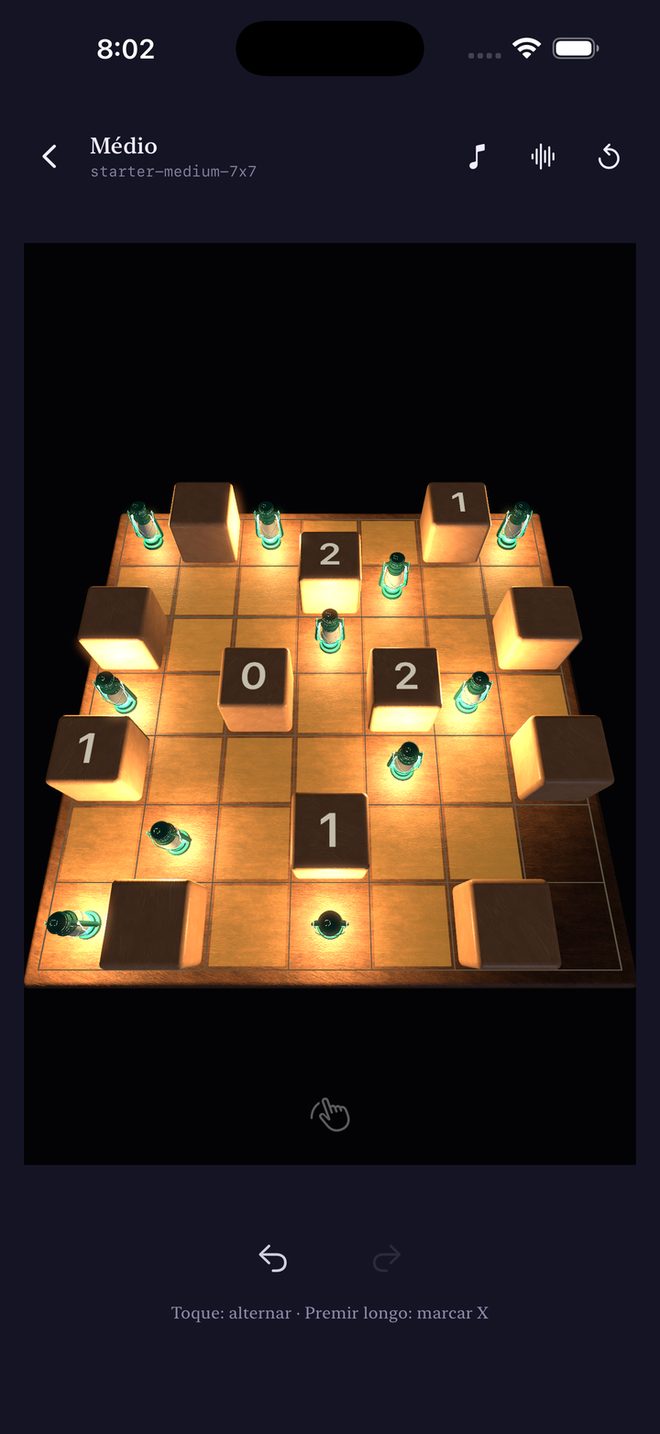 Quiet Lights — Um puzzle lógico de luzes tranquilo