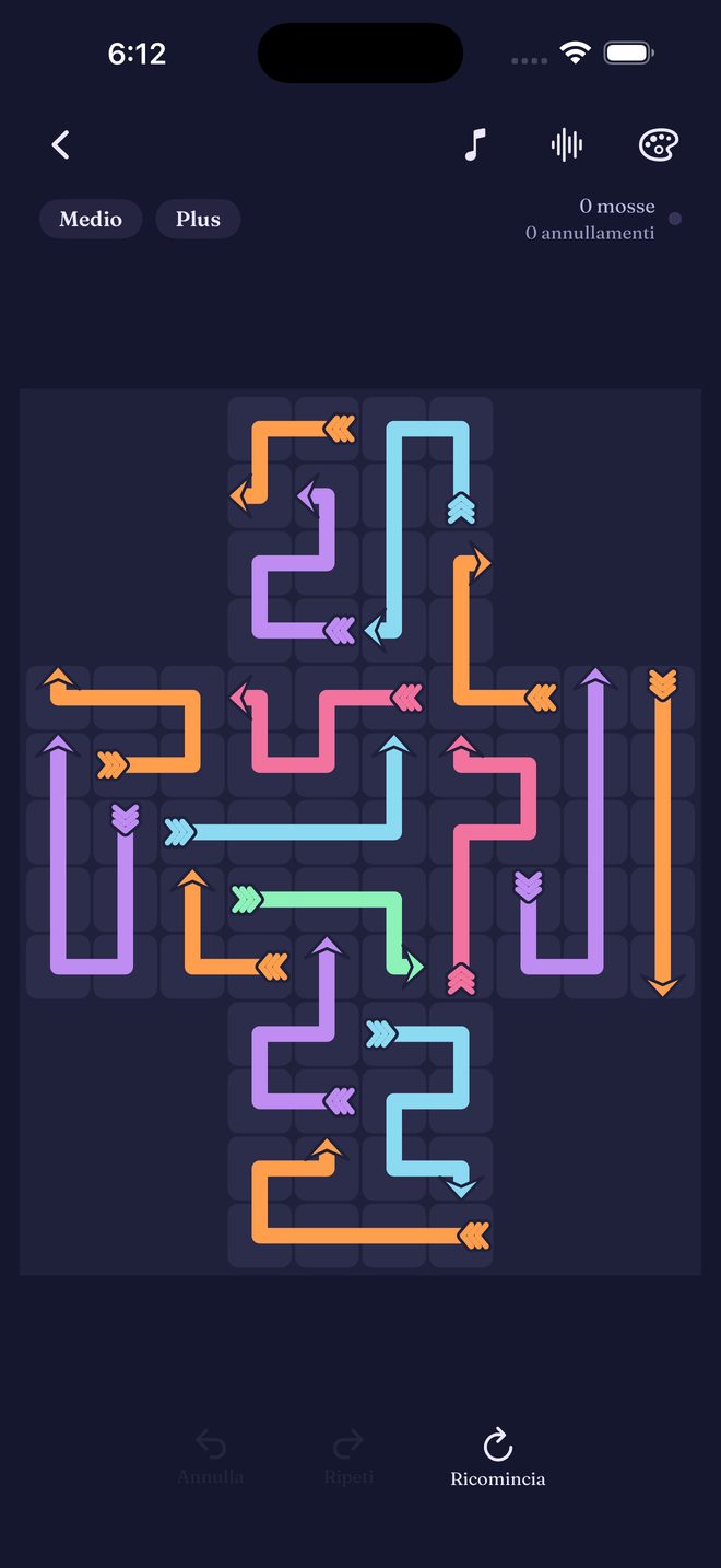 Quiet Quiver — Un tranquillo puzzle logico di frecce