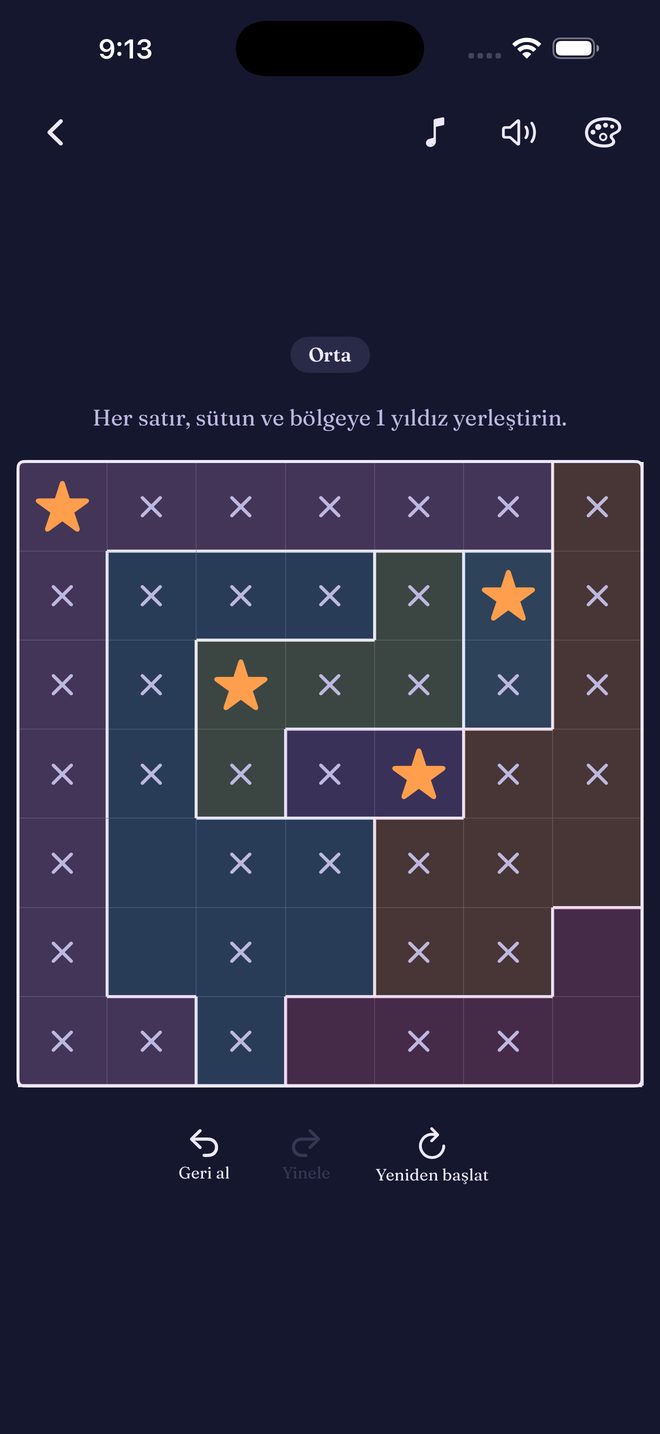 Quiet Stars — Sakin Star Battle mantık bulmacaları