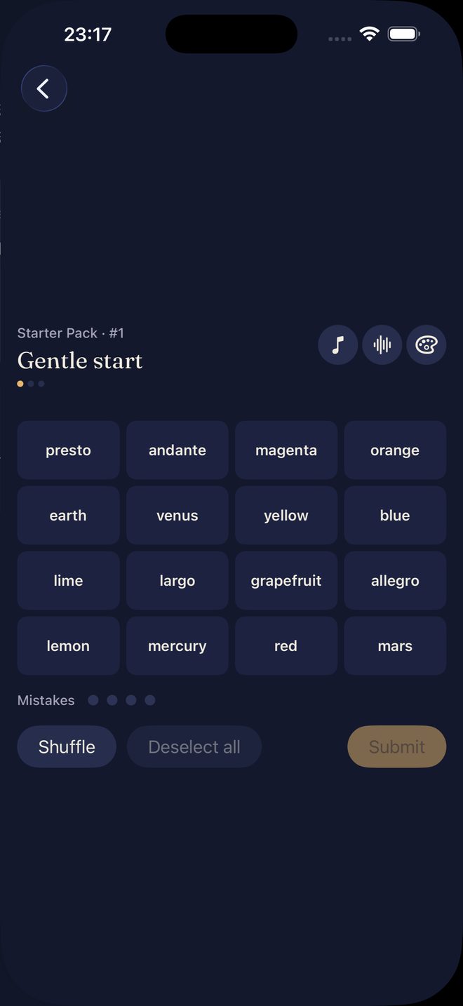Quiet Threads — A cozy daily grouping puzzle